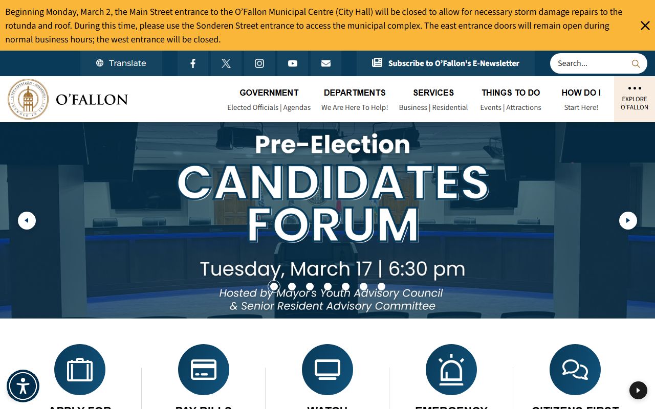 O'Fallon Police Department inmate population records