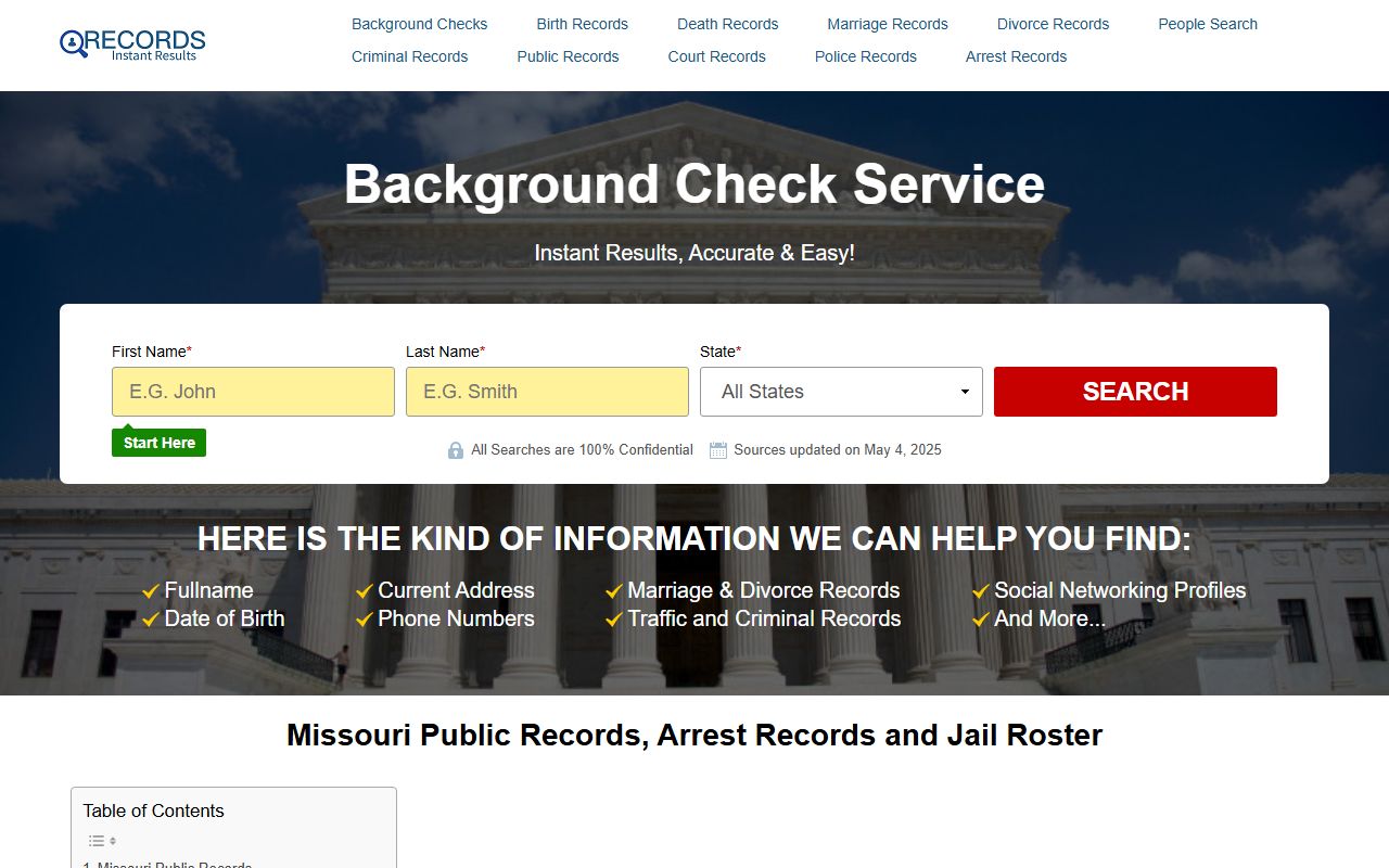 Benton County Missouri inmate population records public records lookup