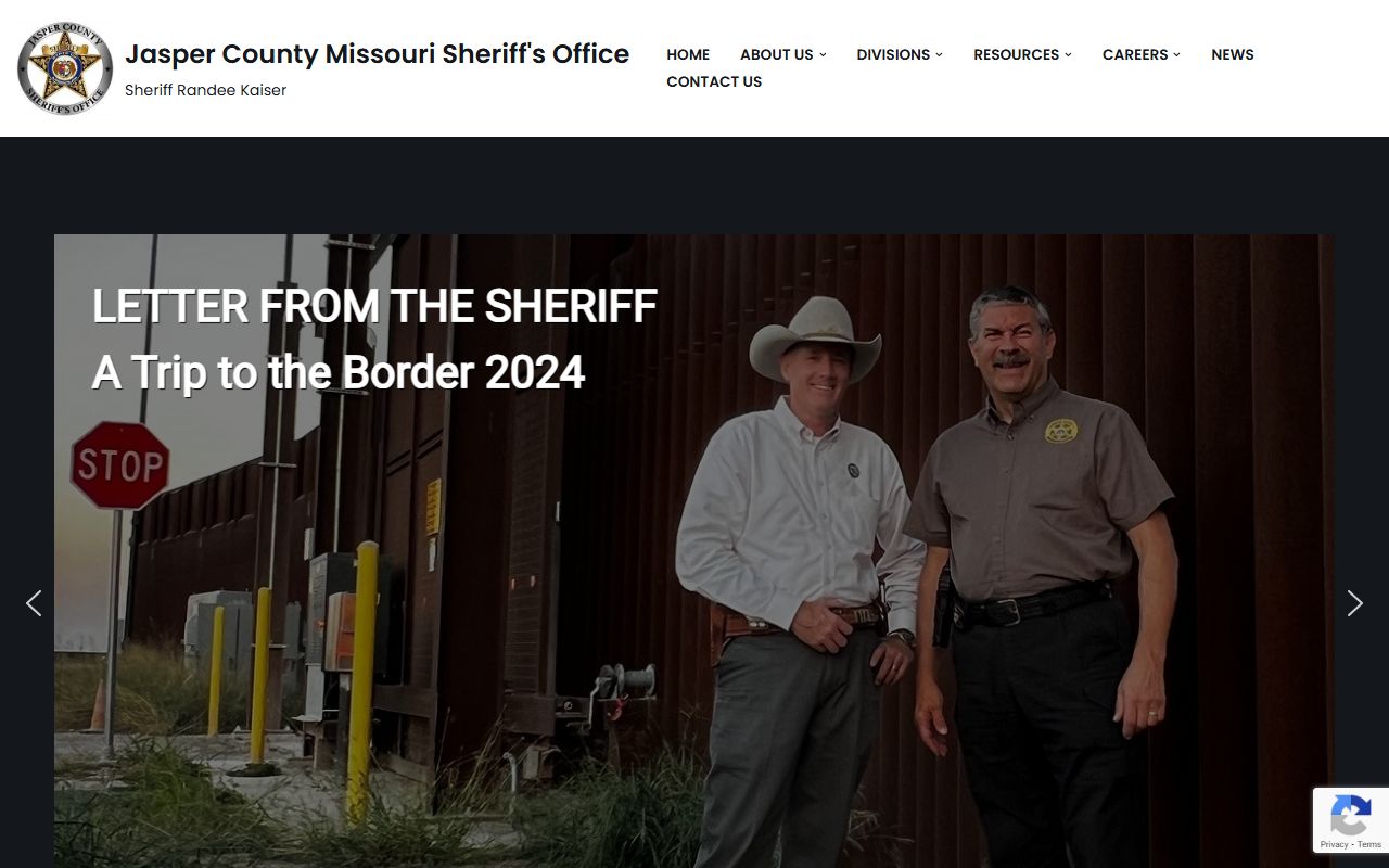 Jasper County Sheriff's Office Missouri inmate population records